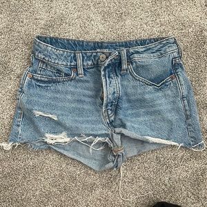 High rise Jean Shorts